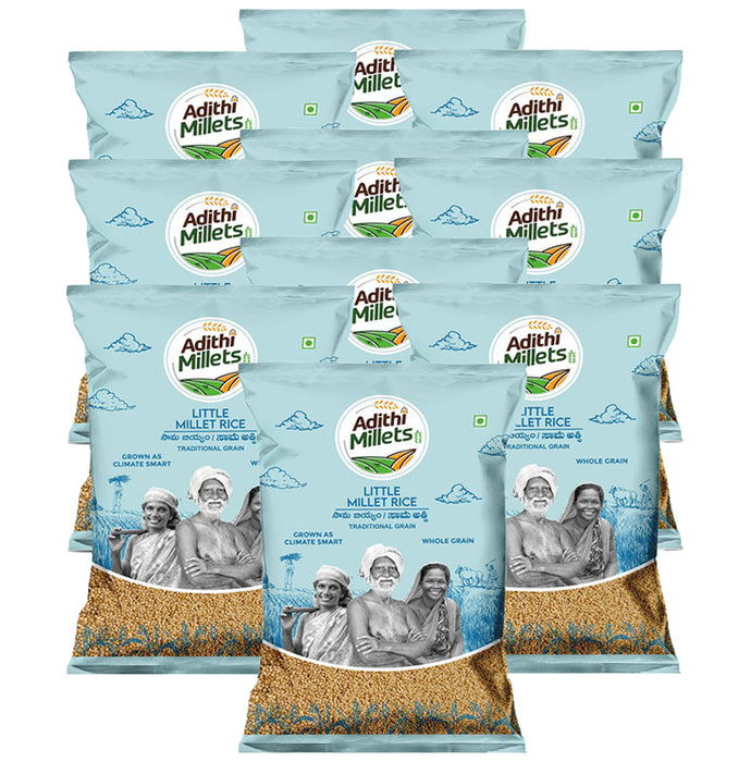 Adithi Millets Combo Pack of Little Millet (500gm Each) - Classic Derma