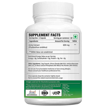 Adorreal Amla Extract Natural Vitamin C Extract Capsule