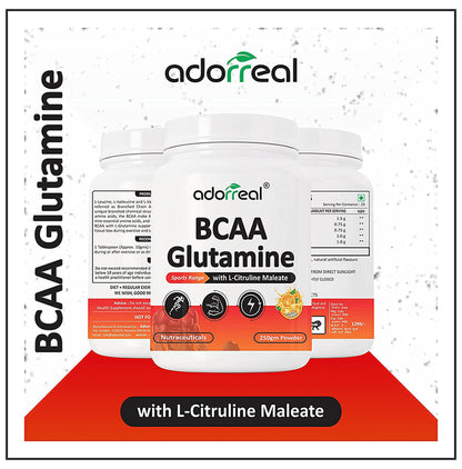 Adorreal BCCA Glutamine Powder Orange