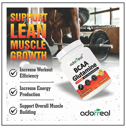 Adorreal BCCA Glutamine Powder Orange