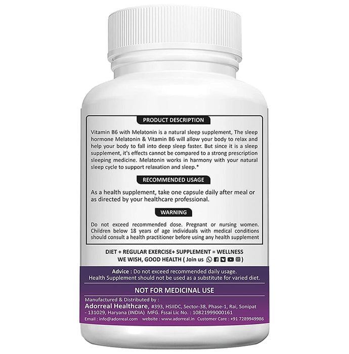 Adorreal Melatonin Vitamin B6 Capsule