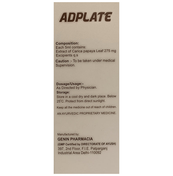 Adplate Syrup