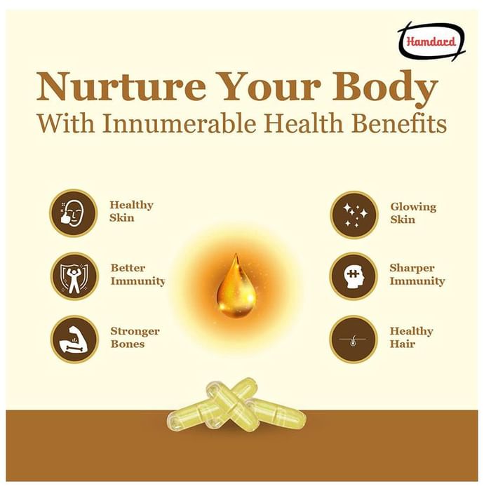 Hamdard Roghan Badam Shirin (Pure Almond Oil/Badam Tel) Capsule