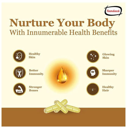 Hamdard Roghan Badam Shirin (Pure Almond Oil/Badam Tel) Capsule