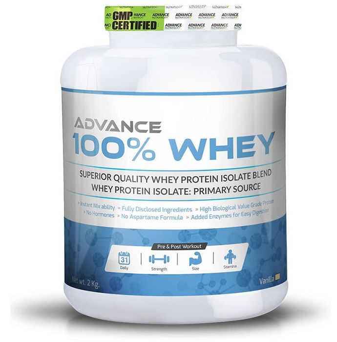 Advance Nutratech 100% Whey Protein Powder Vanilla - Classic Derma