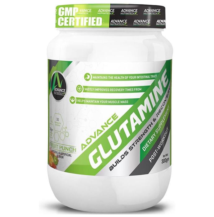 Advance Nutratech Glutamine Supplement Powder Fruit Punch - Classic Derma