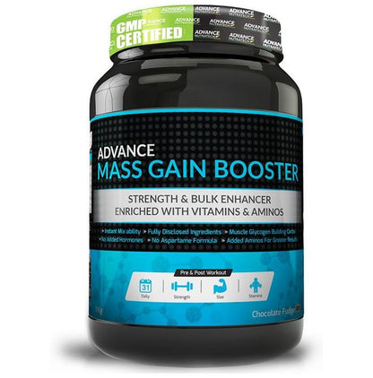 Advance Nutratech Mass Gain Booster Powder Chocolate Fudge - Classic Derma