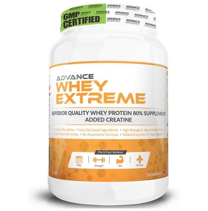 Advance Nutratech Whey Extreme Protein Powder Strawberry - Classic Derma