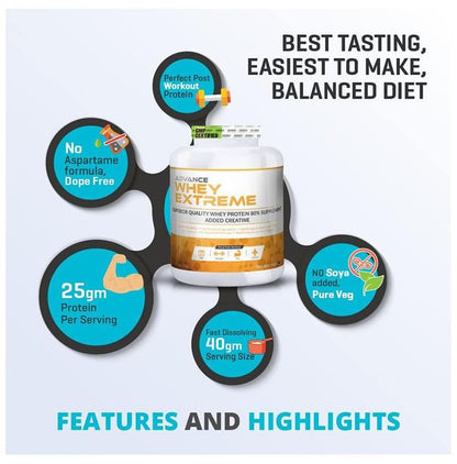 Advance Nutratech Whey Extreme Protein Powder Strawberry