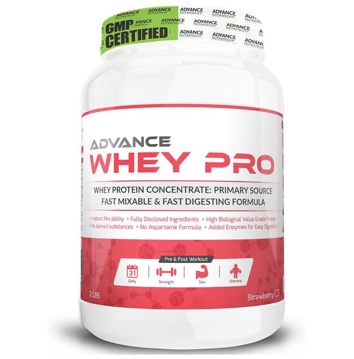 Advance Nutratech Whey Pro Protein Powder Strawberry - Classic Derma