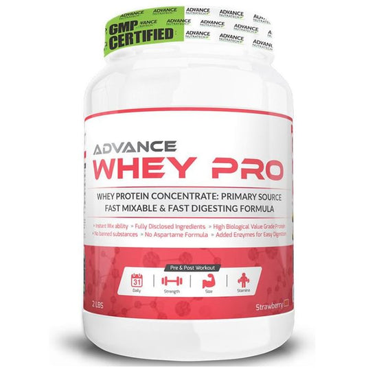 Advance Nutratech Whey Pro Protein Powder Strawberry - Classic Derma