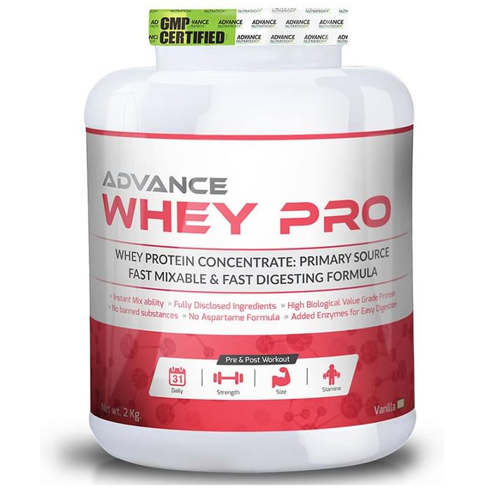 Advance Nutratech Whey Pro Protein Powder Vanilla - Classic Derma