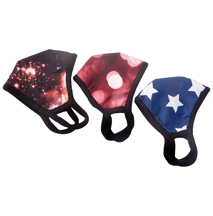 Advind Healthcare Smog-Guard N99 Pollution Mask for Kids Small without Valve Galaxy Design, Star Design & Red Polka Design - Classic Derma