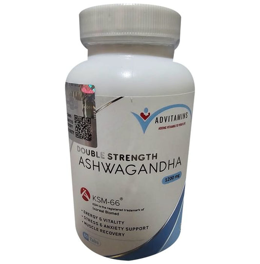 Advitamins Double Strength Ashwagandha 1200mg Tablet - Classic Derma