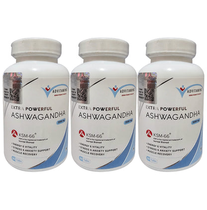 Advitamins Double Strength Ashwagandha 1200mg Tablets (60 Each)