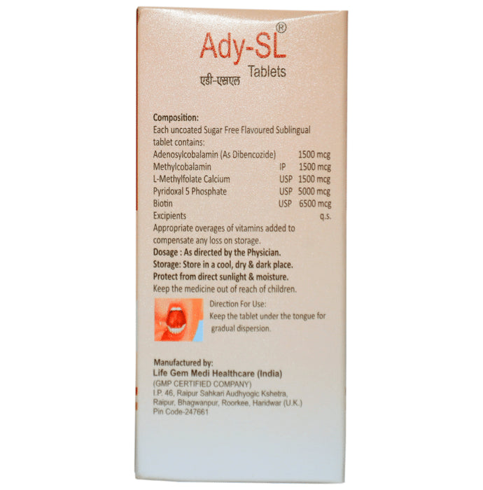 Ady-SL Tablet Delicious Sugar Free