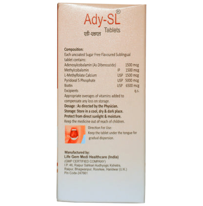 Ady-SL Tablet Delicious Sugar Free