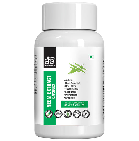 AE Naturals Neem Extract Veg Capsule - Classic Derma