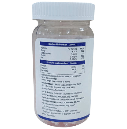 Aesocal-D Calcium & Vitamin D2 Gummies Strawberry