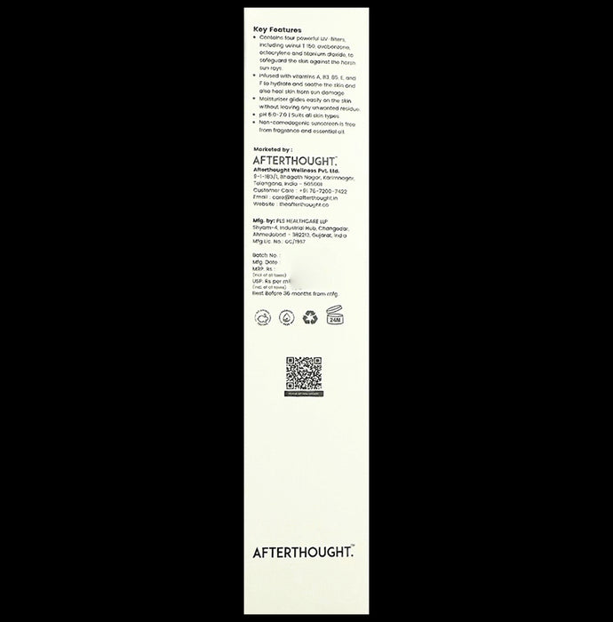 Afterthought SPF 50 Sunscreen with Vitamin C