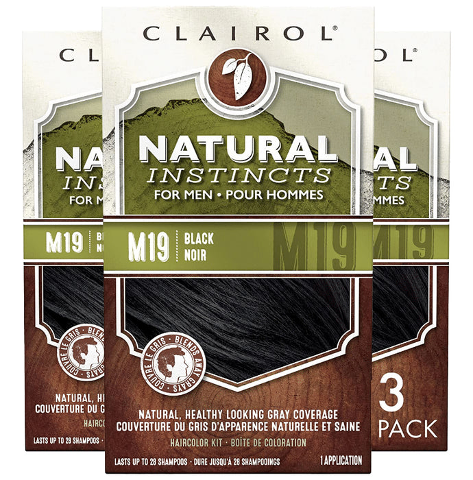 Clairol Natural Instincts M19 Hair Color Kit for Men - Classic Derma