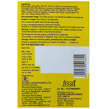 A to Z NS+ Tablet with Lycopene, Multivitamins & Multiminerals