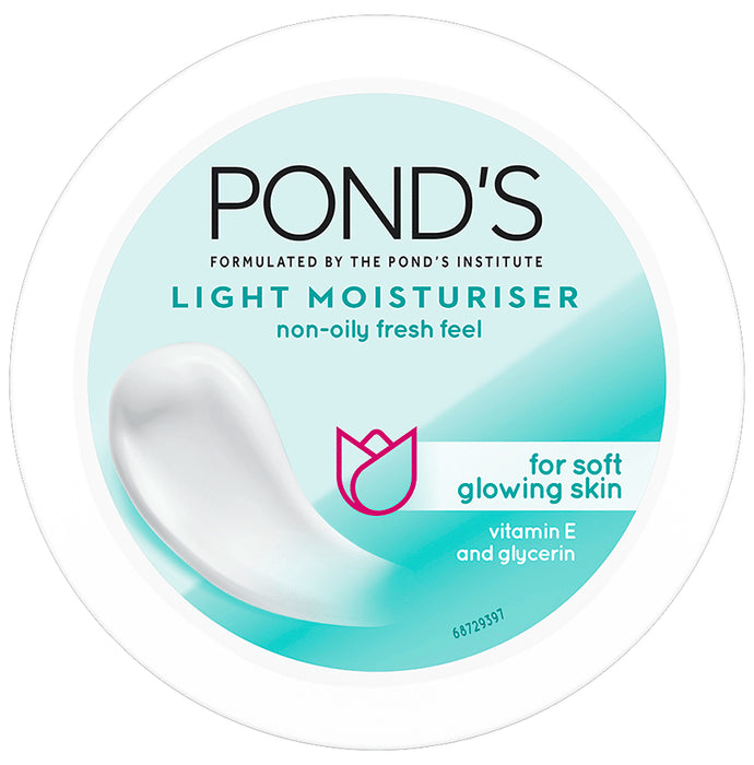 Pond's Light Moisturiser Non-Oily Fresh Feel For Soft Glowing Skin Vitamin E and Glycerin - Classic Derma
