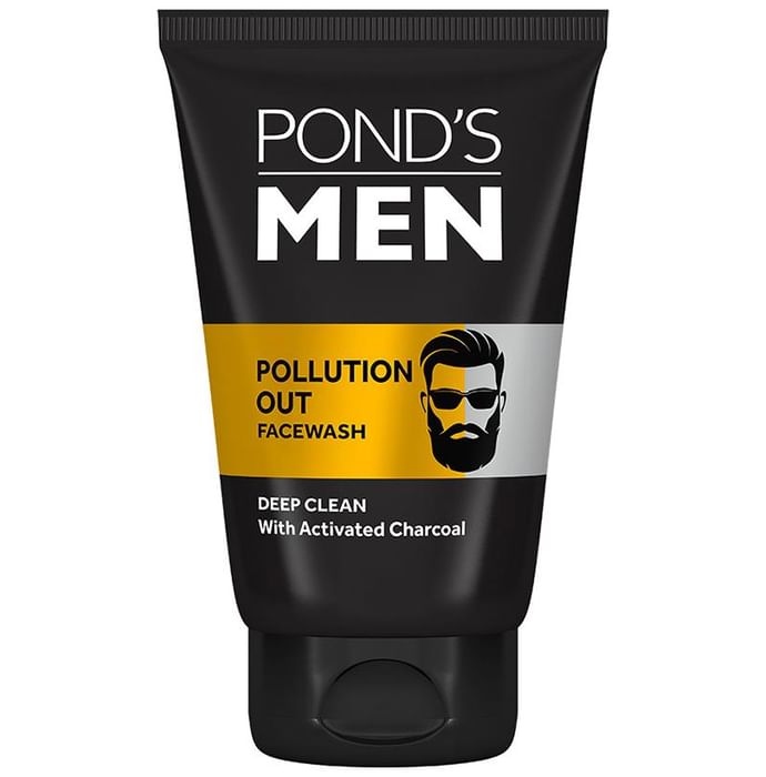 Pond's Men Pollution Out Deep Clean with Activated Charcoal Face Wash - Classic Derma