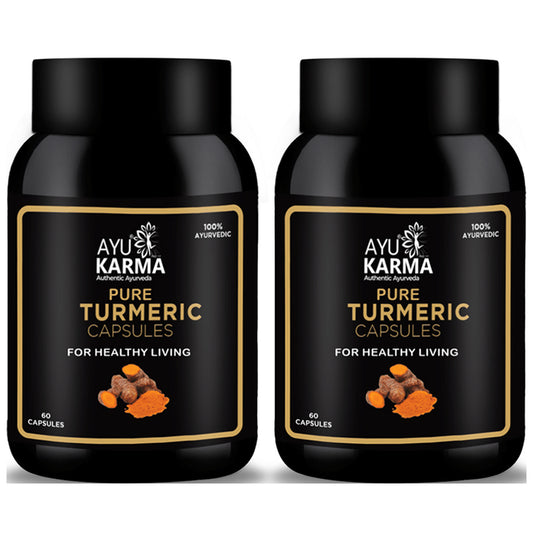 Ayukarma Pure Turmeric Capsule (60 Each) - Classic Derma