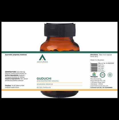 Age Ayurveda Guduchi Veg Capsule
