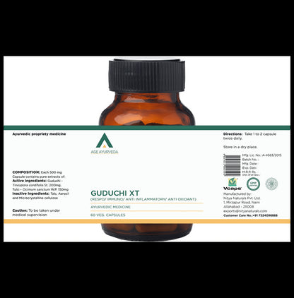 Age Ayurveda Guduchi XT Veg Capsule