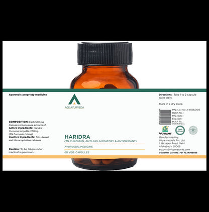 Age Ayurveda Haridra Capsule