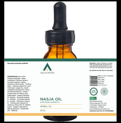 Age Ayurveda Nasja Oil