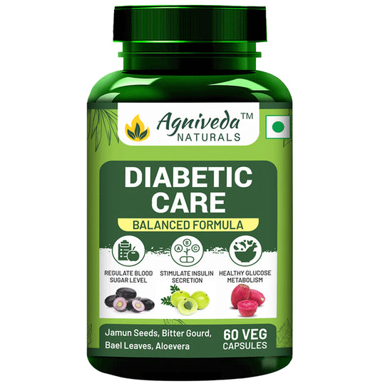 Agniveda Naturals Diabetic Care Capsule - Classic Derma