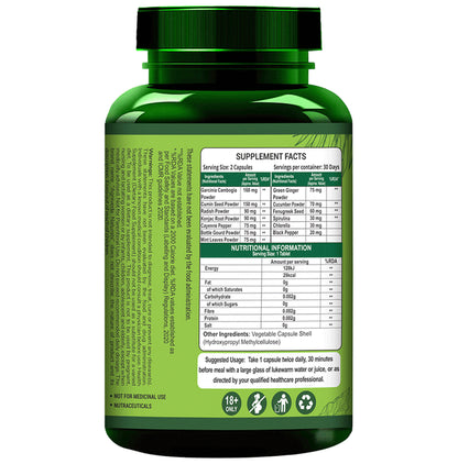 Agniveda Naturals Garcinia Cambogia Veg Capsules