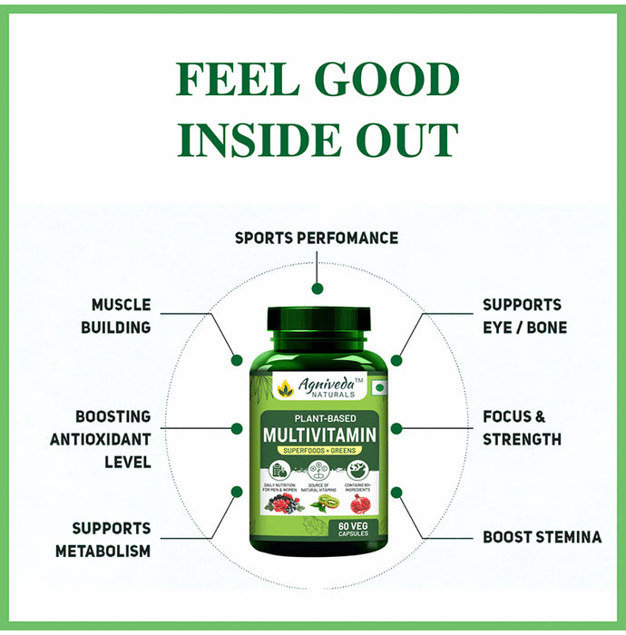 Agniveda Naturals Multi Vitamin Veg Capsule