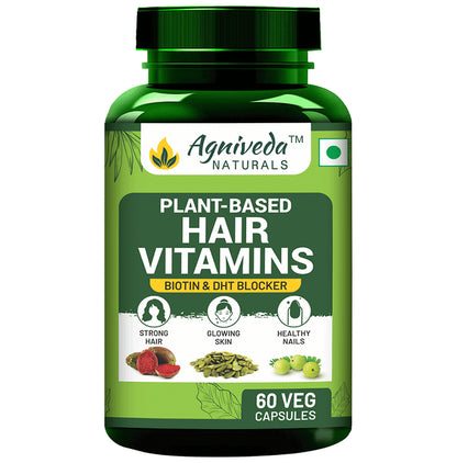 Agniveda Naturals Plant-Based Hait Vitamins Capsule - Classic Derma