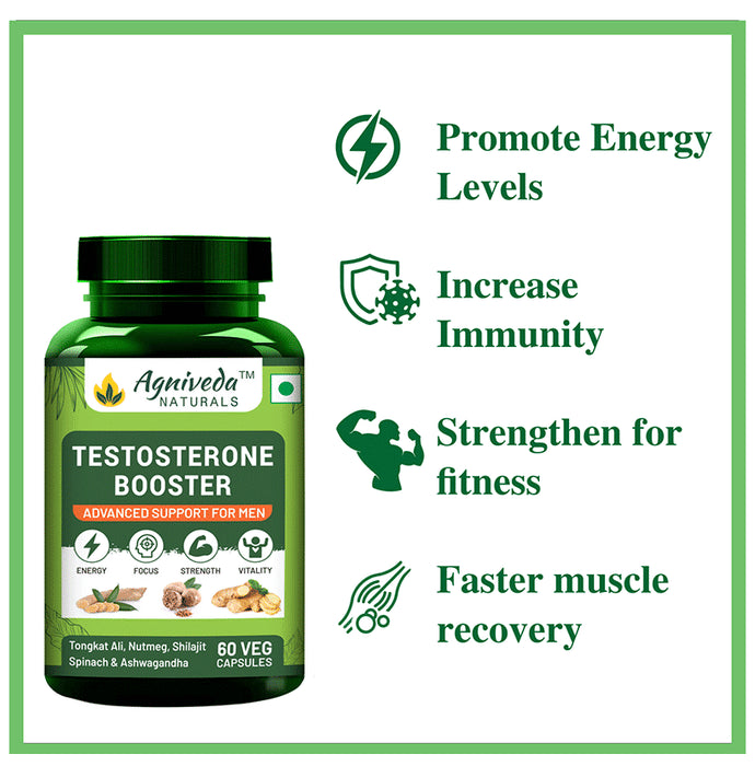 Agniveda Naturals Testosterone Booster Veg Capsule