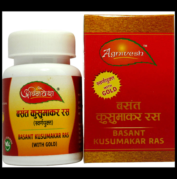Agnivesh Basant Kusumakar Ras (with Gold) Tablet - Classic Derma