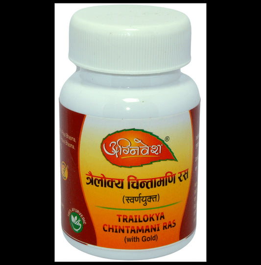 Agnivesh Trailokya Chintamani Ras (with Gold) Tablet - Classic Derma