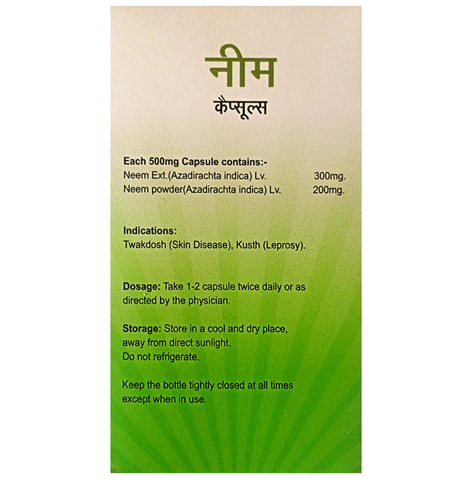 Agron Ayurveda Neem Skin Wellness Capsule