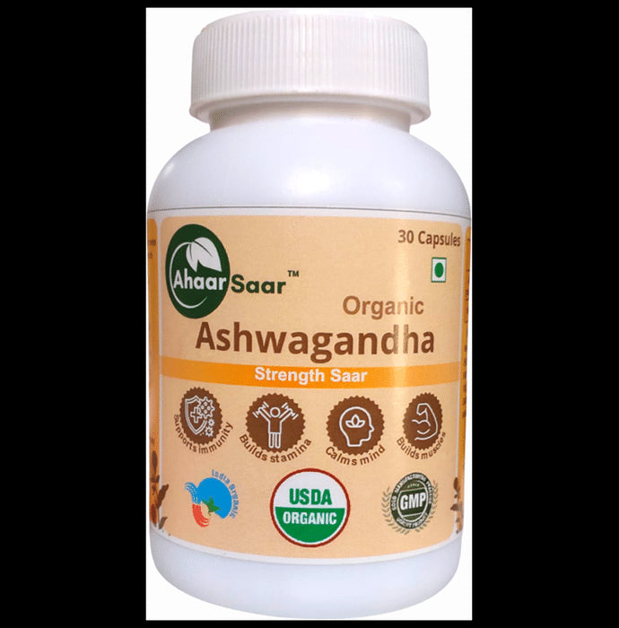 Ahaar Saar Organic Ashwagandha Capsule - Classic Derma
