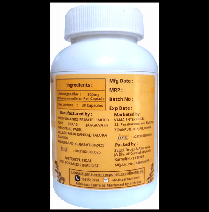 Ahaar Saar Organic Ashwagandha Capsule