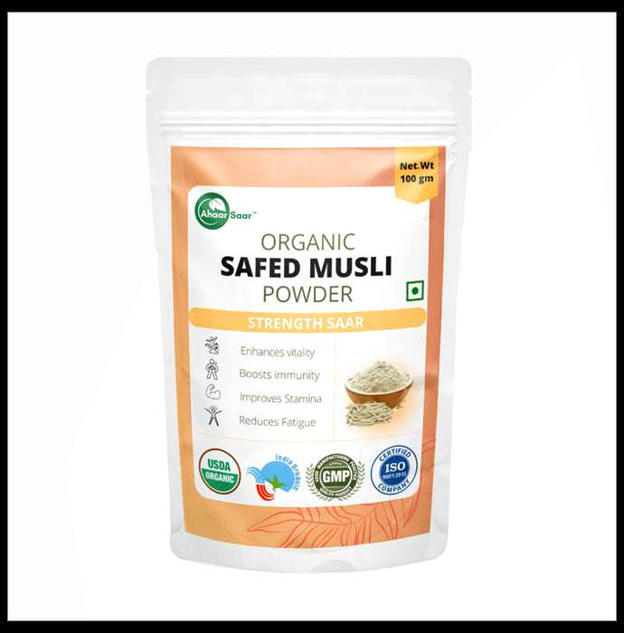 Ahaar Saar Organic Safed Musli Powder - Classic Derma