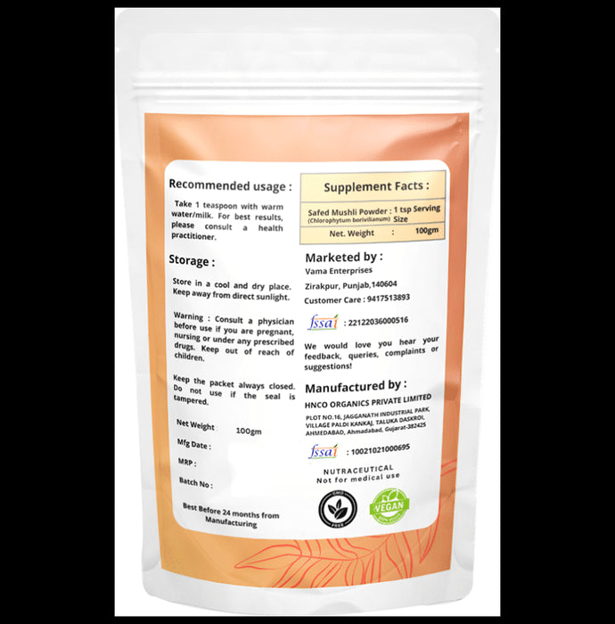 Ahaar Saar Organic Safed Musli Powder