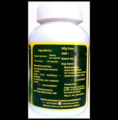 Ahaar Saar Organic Spirulina Capsule