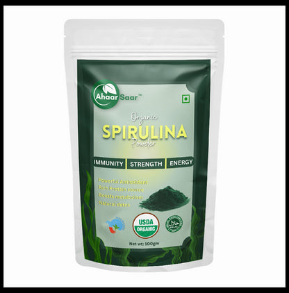 Ahaar Saar Organic Spirulina Powder - Classic Derma
