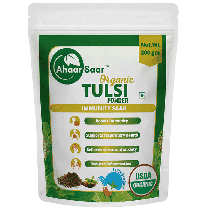 Ahaar Saar Organic Tulsi Powder - Classic Derma