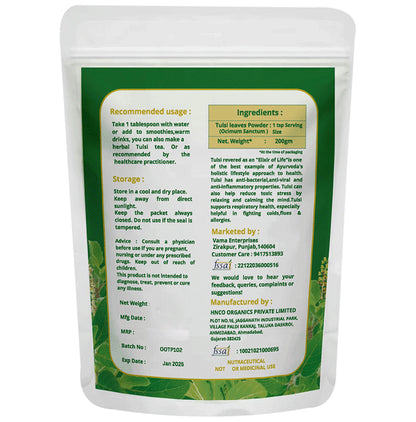 Ahaar Saar Organic Tulsi Powder