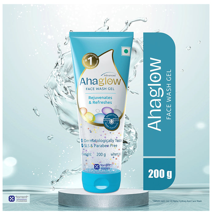Ahaglow Advanced Skin Rejuvenating Face Wash | Effective Pore Cleanser | SLS & Paraben-Free Face Care Product - Classic Derma